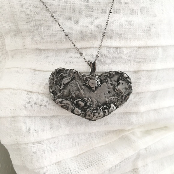 Heart Necklace / Handcrafted Heart / Heart Pendant - Picture 6 of 8